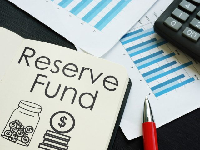 How much of the monthly HOA fee is allocated toward the “Reserve Fund” for future repairs?